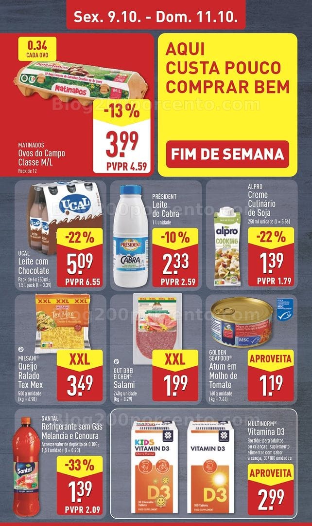 Antevisão Folheto ALDI Promoções de 4 a 10 outubro